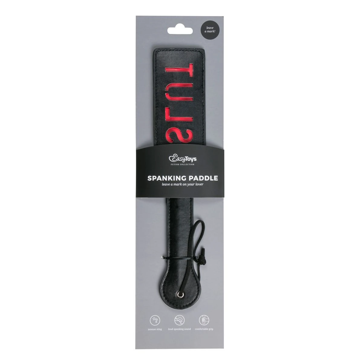 Toys Fetish - Black Leather Paddle - Slut