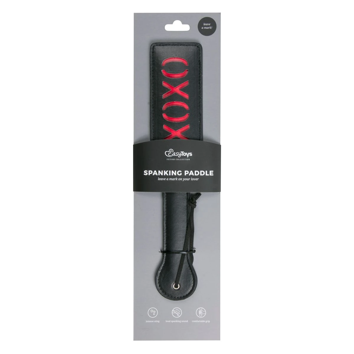Toys Fetish - Black Leather Paddle - XOXO