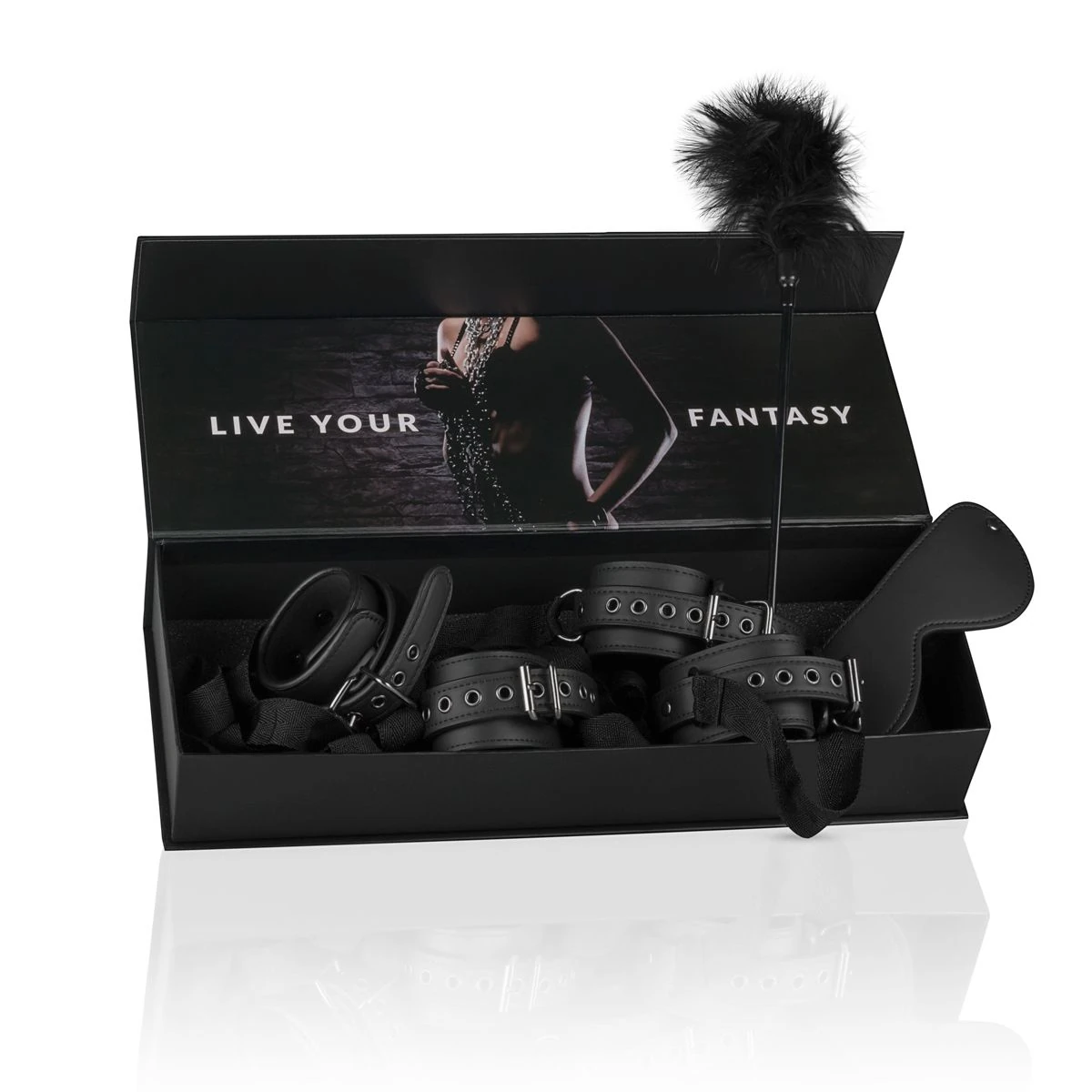 Toys Fetish - Bondage Kit - Handcuffs, ankle cuffs & eye mask