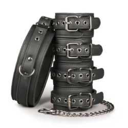 Toys Fetish - Bondage Set - Collar Hand and Ankle Cuffs