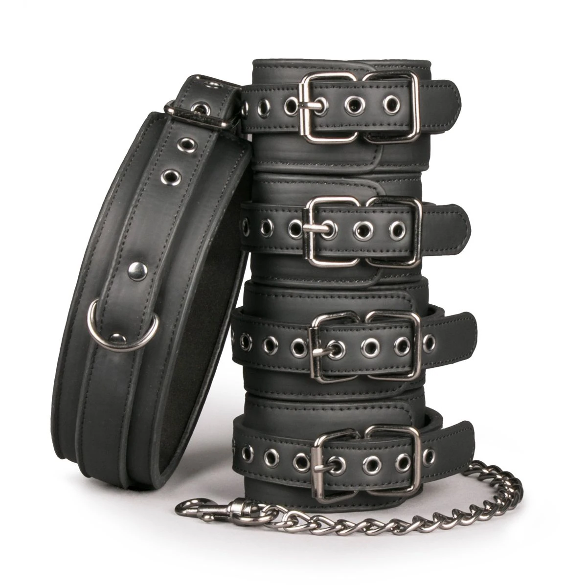 Toys Fetish - Bondage Set - Collar Hand and Ankle Cuffs