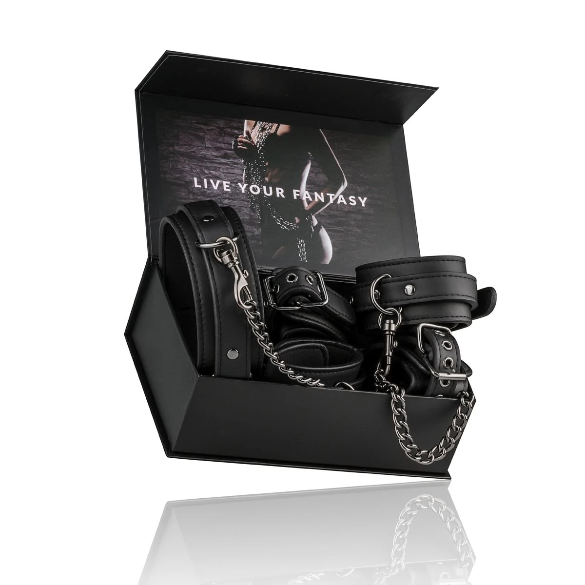 Toys Fetish - Bondage Set - Collar Hand and Ankle Cuffs