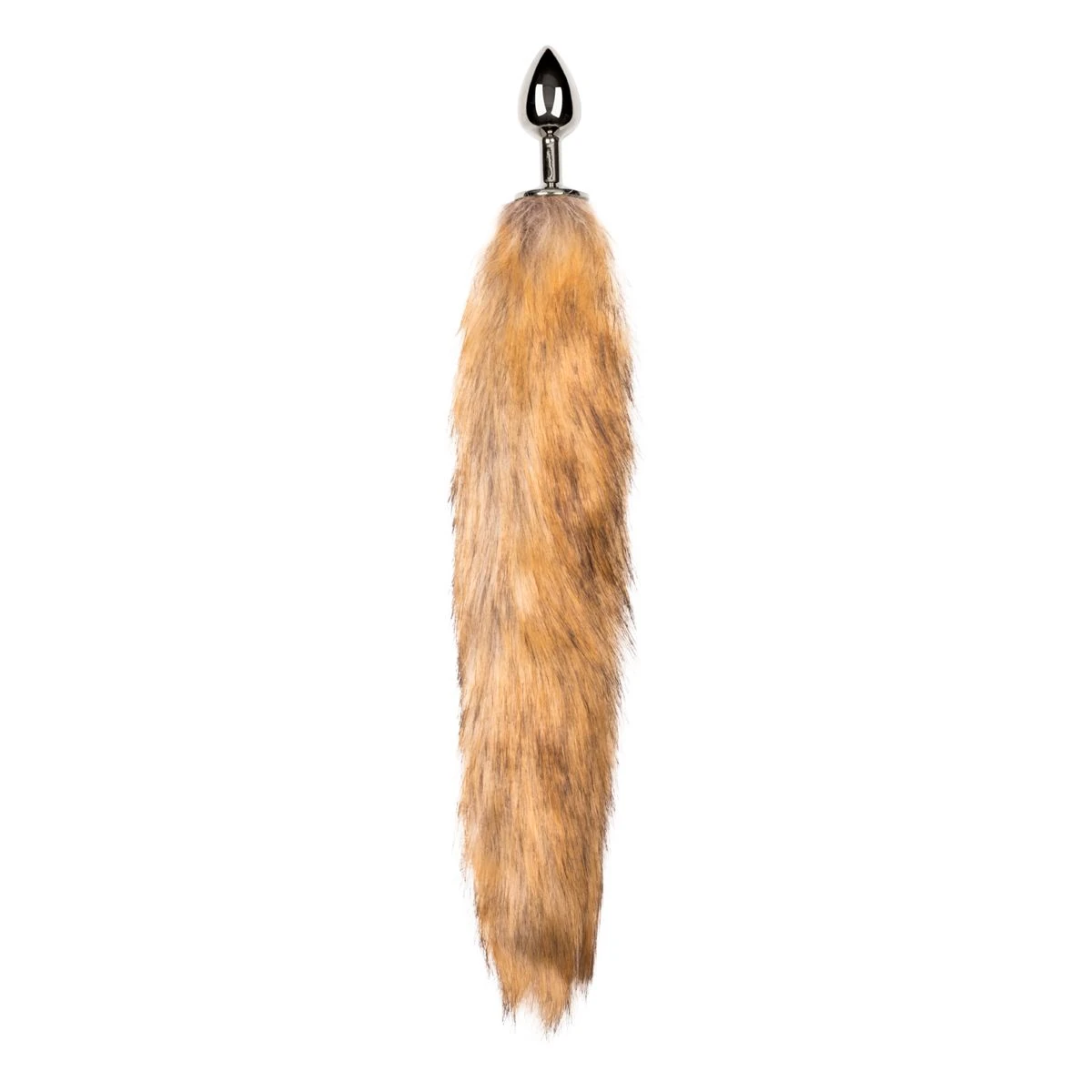 Toys Fetish - Butt Plug Silver – Beige Fox Tail