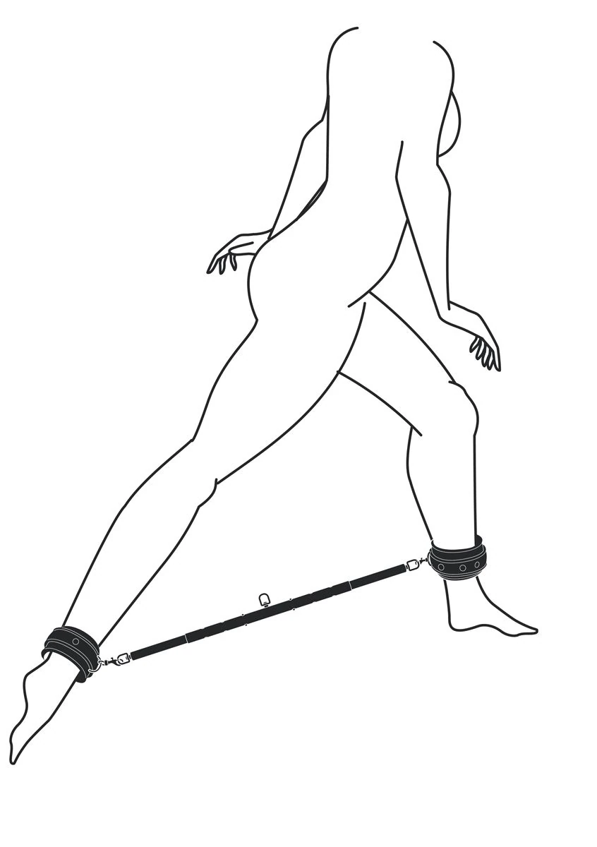 Toys Fetish - Expander Spreader Bar and Cuffs Set