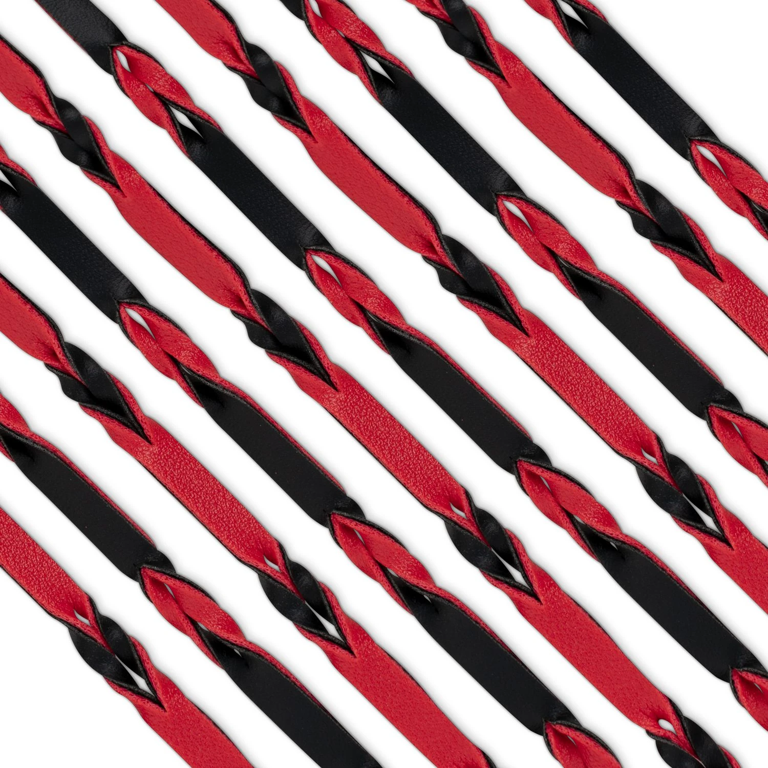Toys Fetish - Flogger 64 cm - Red and Black