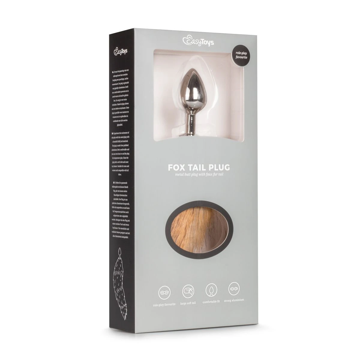 Toys Fetish - Fox Tail Plug No. 2 - Silver