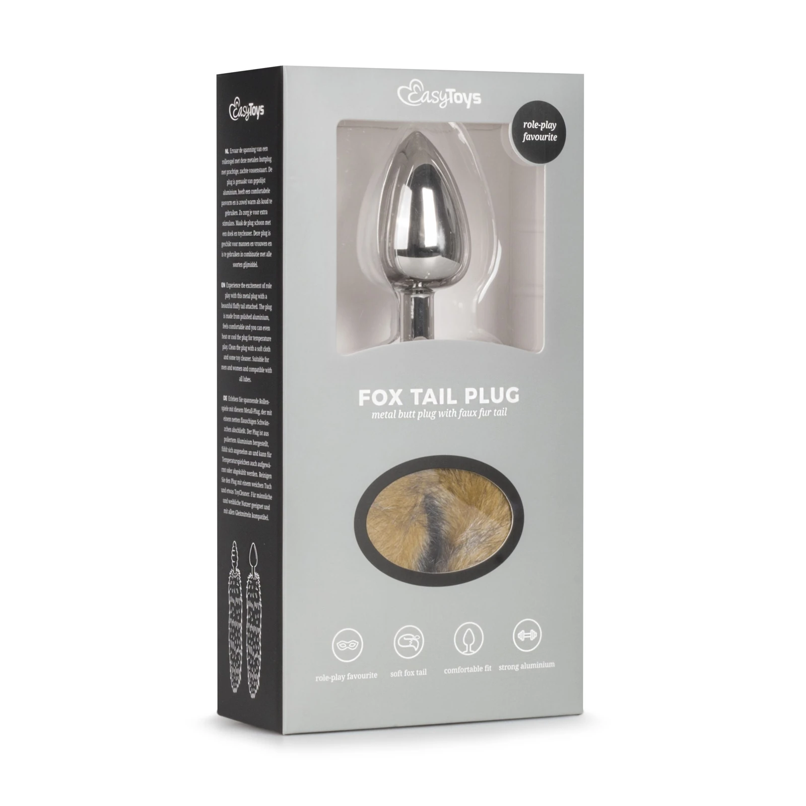 Toys Fetish - Fox Tail Plug No. 3 - Silver