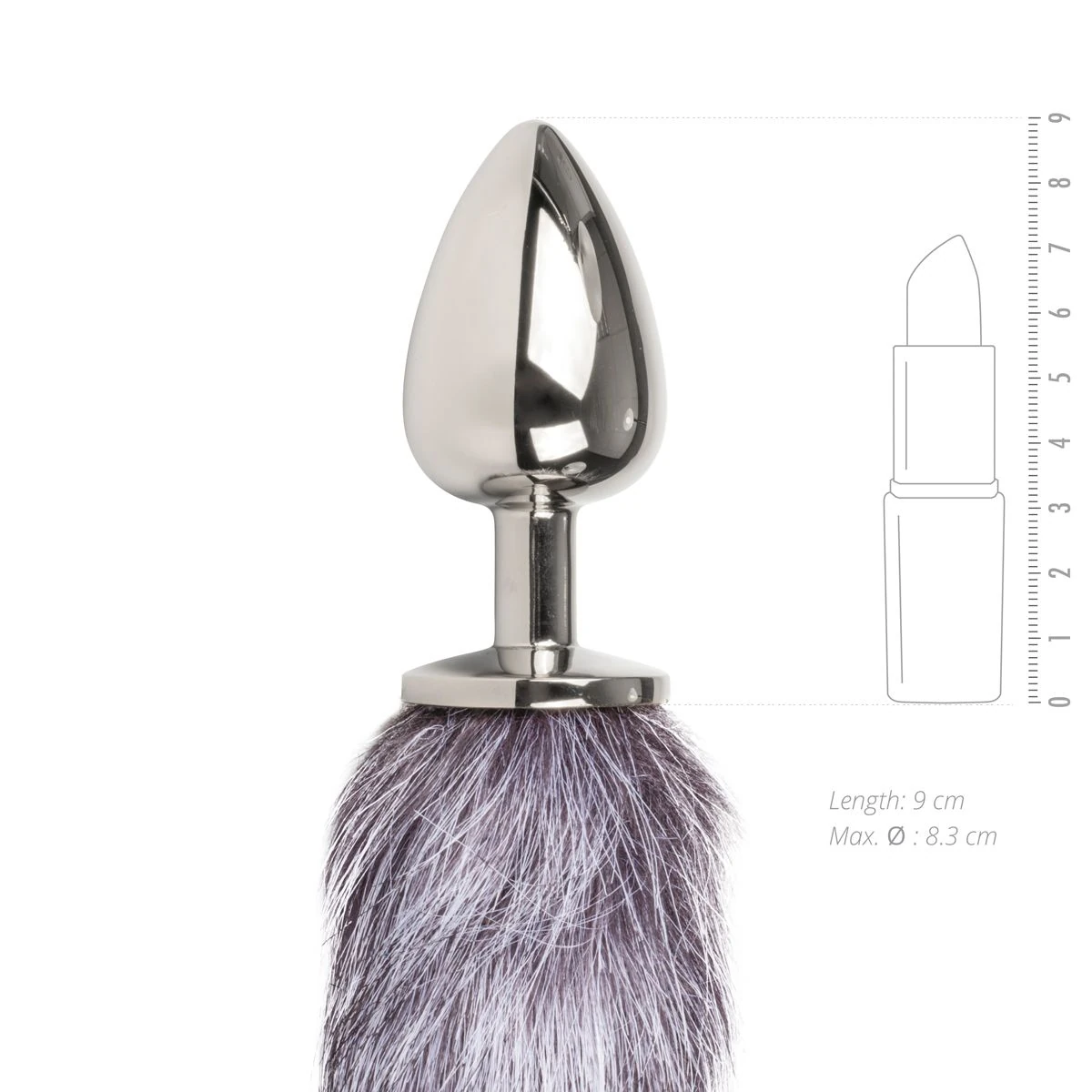 Toys Fetish - Fox Tail Plug No. 4 - Silver