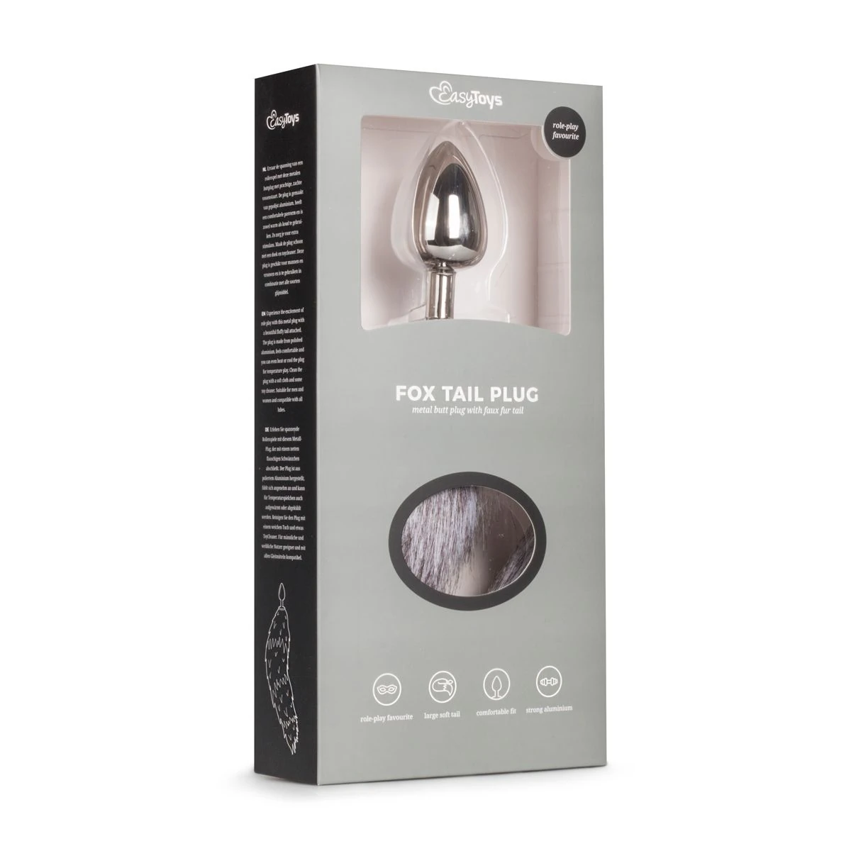 Toys Fetish - Fox Tail Plug No. 4 - Silver