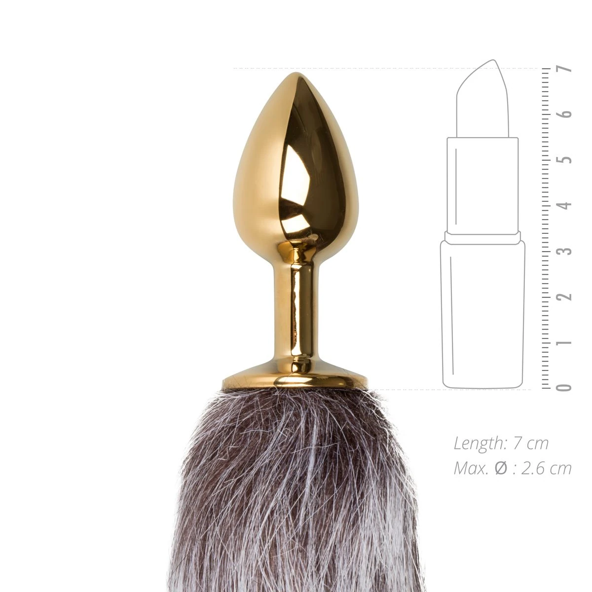 Toys Fetish - Fox Tail Plug No. 5 - Gold