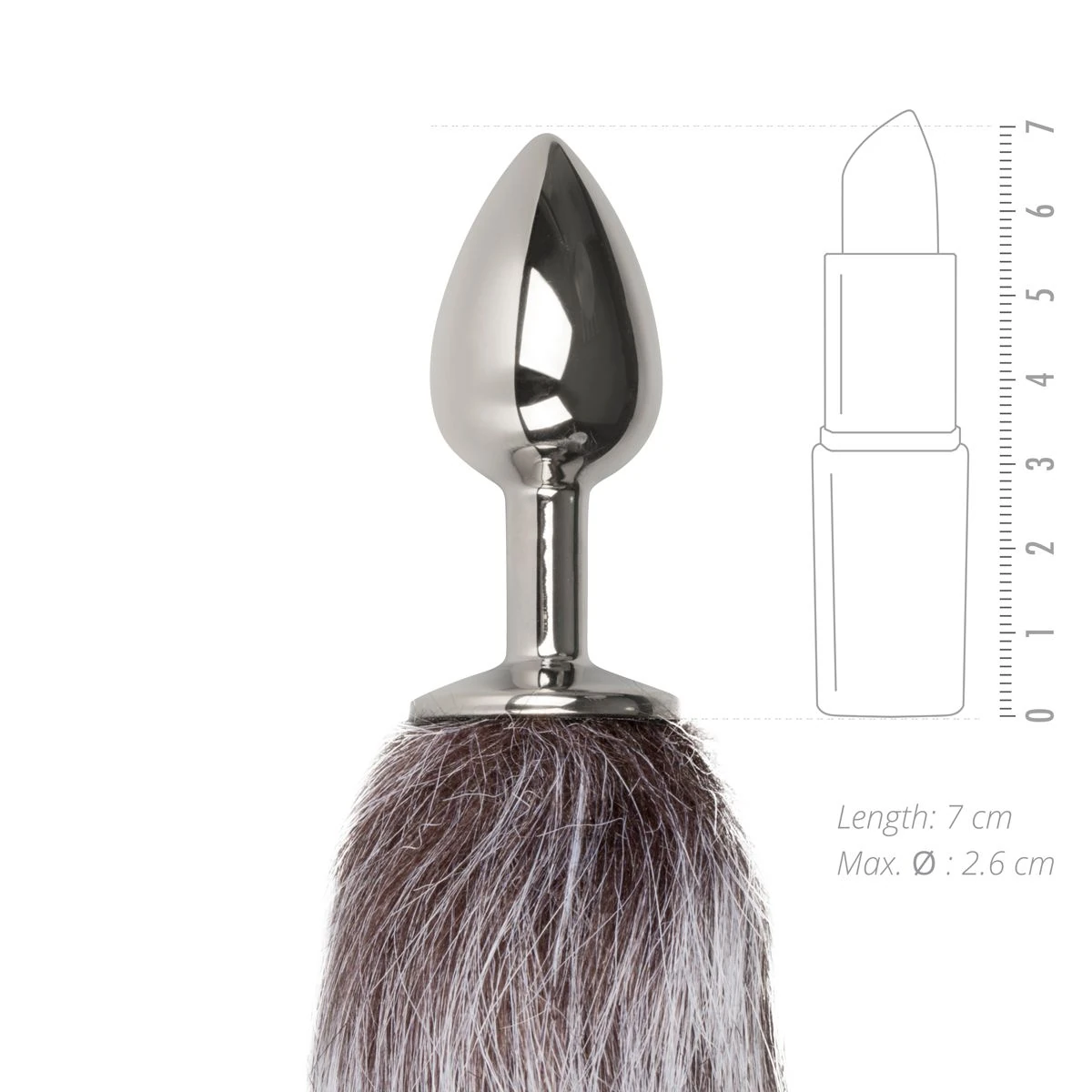 Toys Fetish - Fox Tail Plug - SIlver