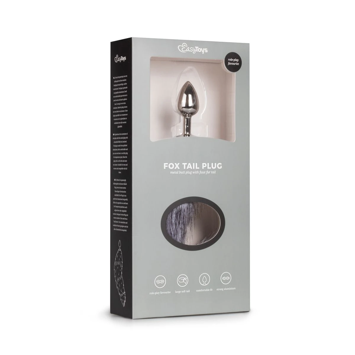 Toys Fetish - Fox Tail Plug - SIlver