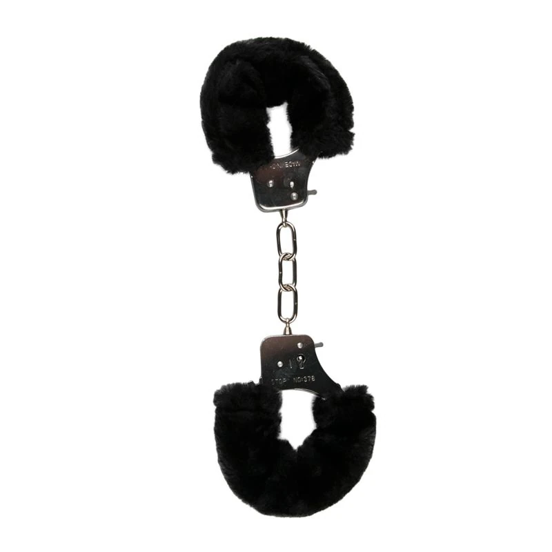 Toys Fetish - Furry Handcuffs - Black