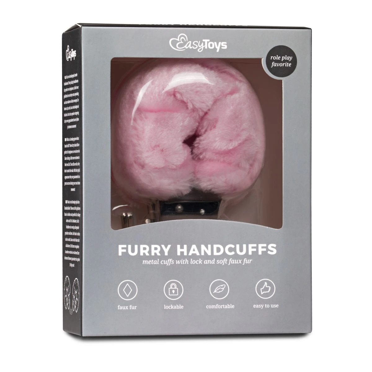 Toys Fetish - Furry Handcuffs - Pink