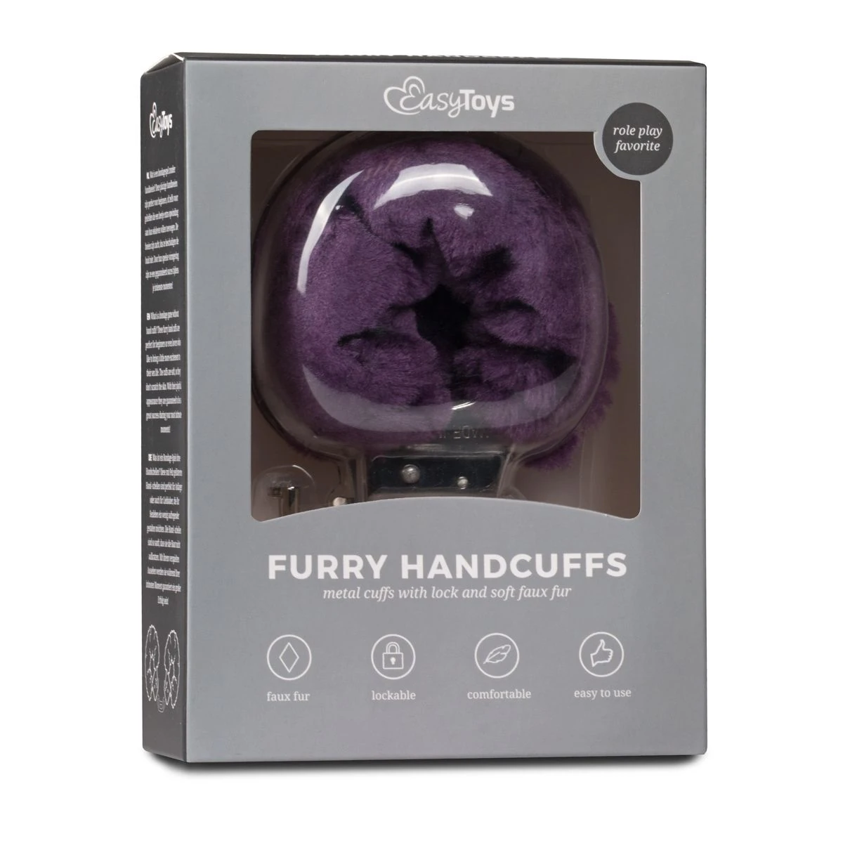 Toys Fetish - Furry Handcuffs - Purple
