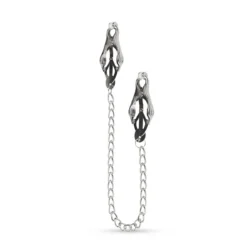 Toys Fetish - Japanese Clover Clamps With Chain