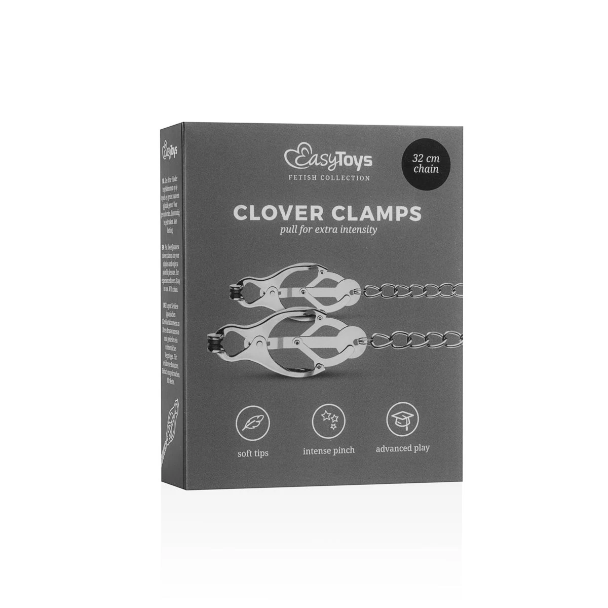 Toys Fetish - Japanese Clover Clamps With Chain