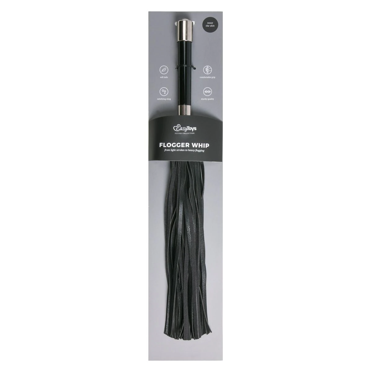 Toys Fetish - Long Flogger With Metal Grip