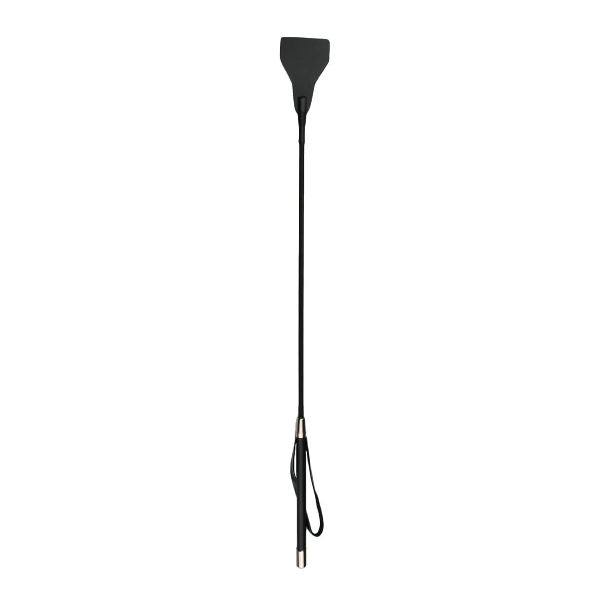 Toys - Fetish Long Leather Whip - Black