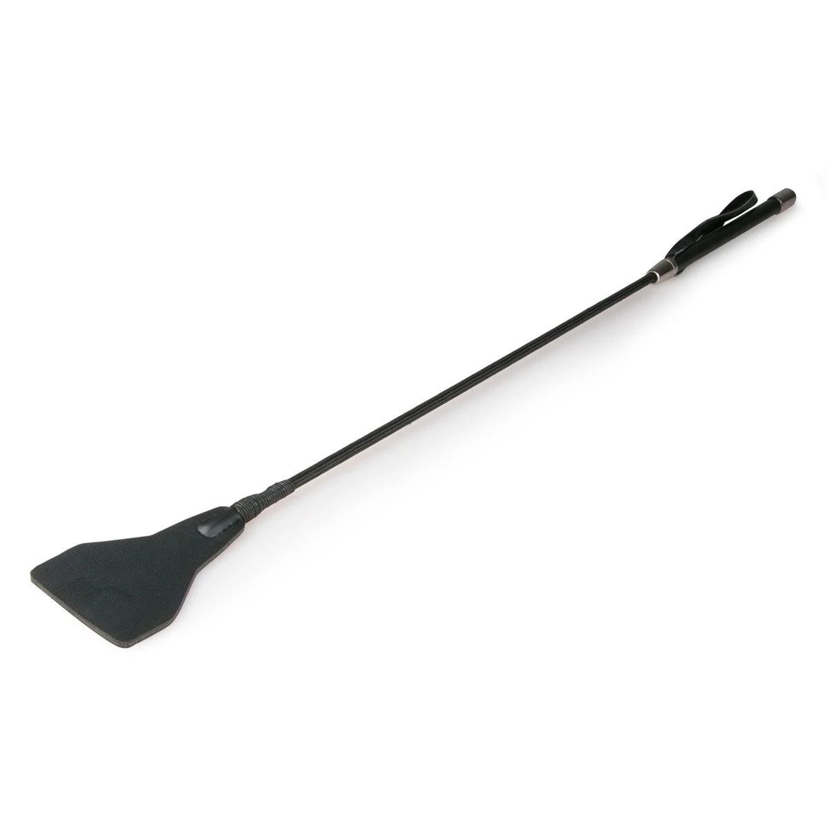 Toys - Fetish Long Leather Whip - Black
