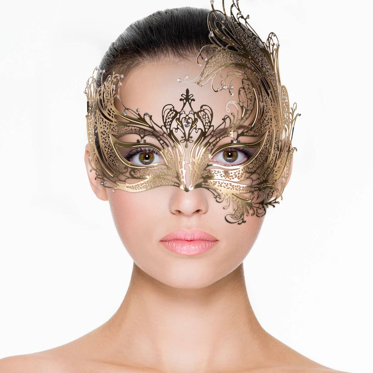 Toys Fetish - Metal Mask Gold