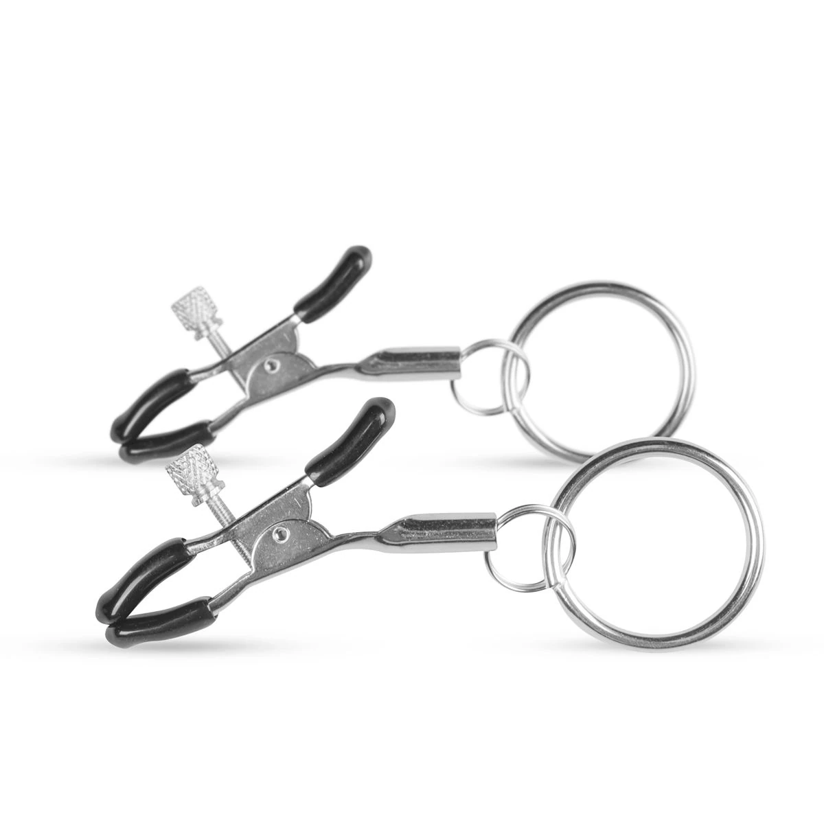 Toys Fetish - Metal Nipple Clamps With Ring