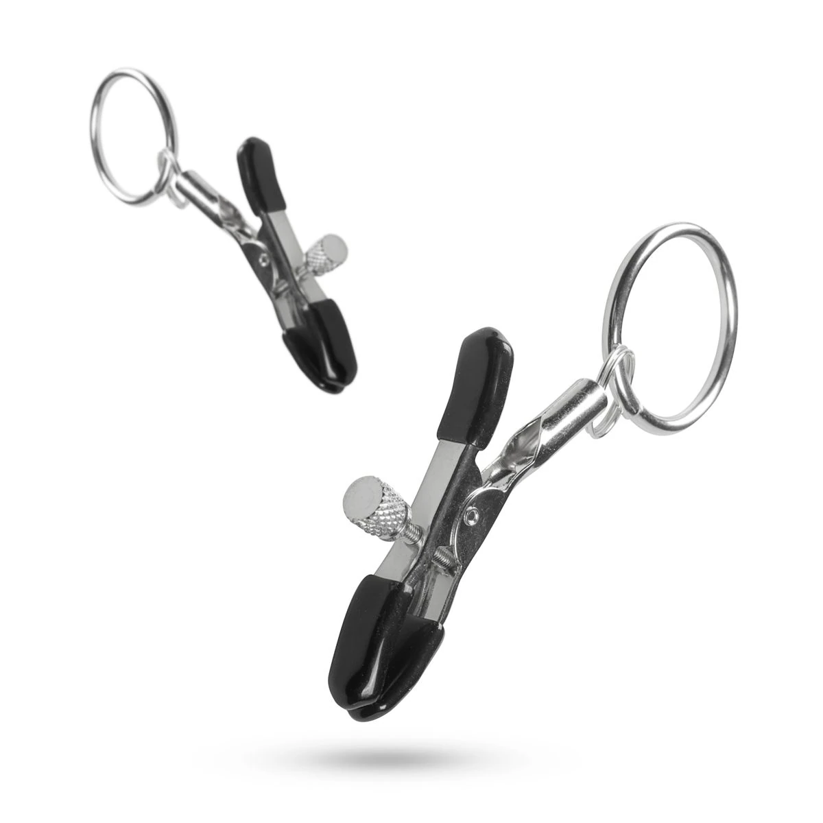 Toys Fetish - Metal Nipple Clamps With Ring