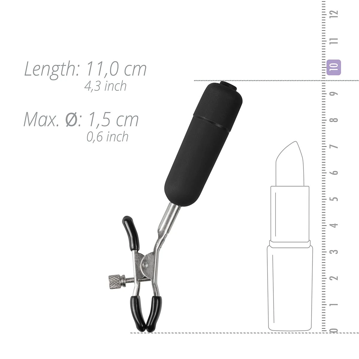 Toys Fetish - Nipple Clamps With Vibrating Bullets
