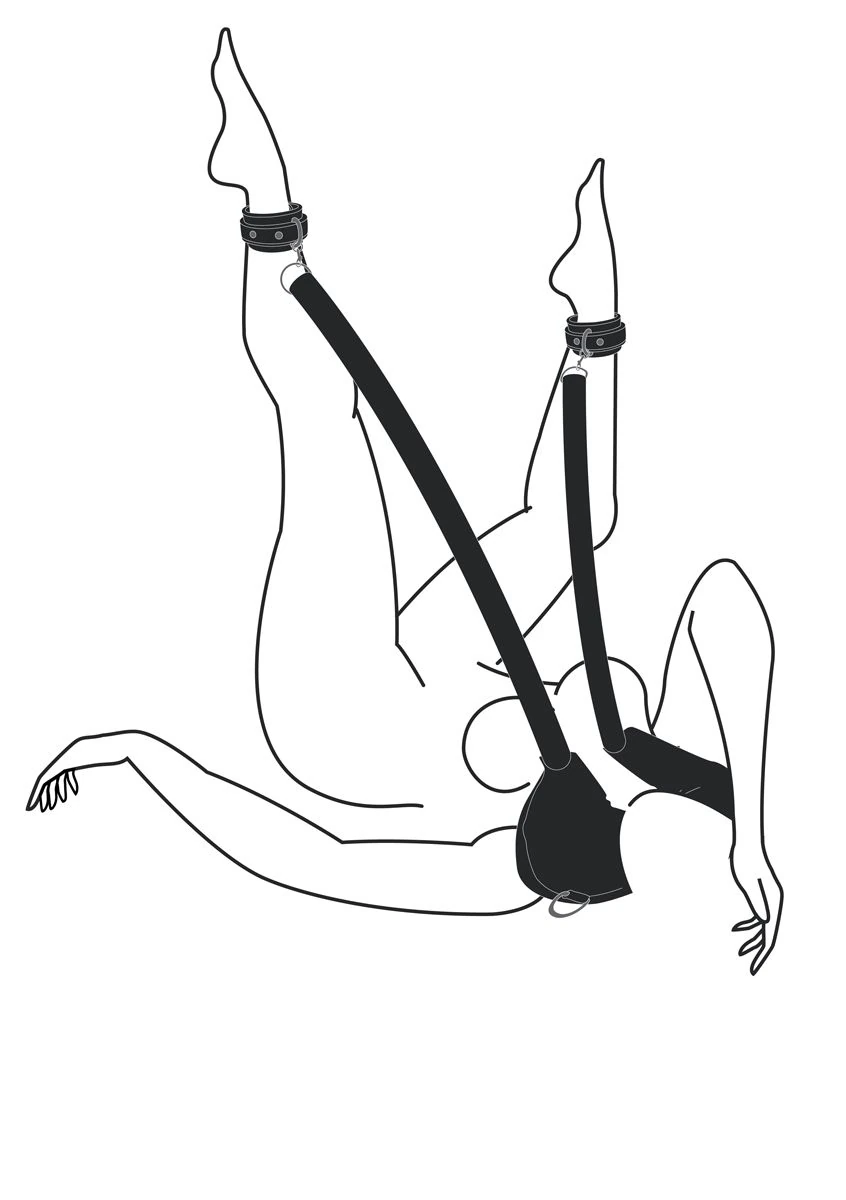 Toys Fetish - Pillow & Ankle Cuffs Leg Position Strap