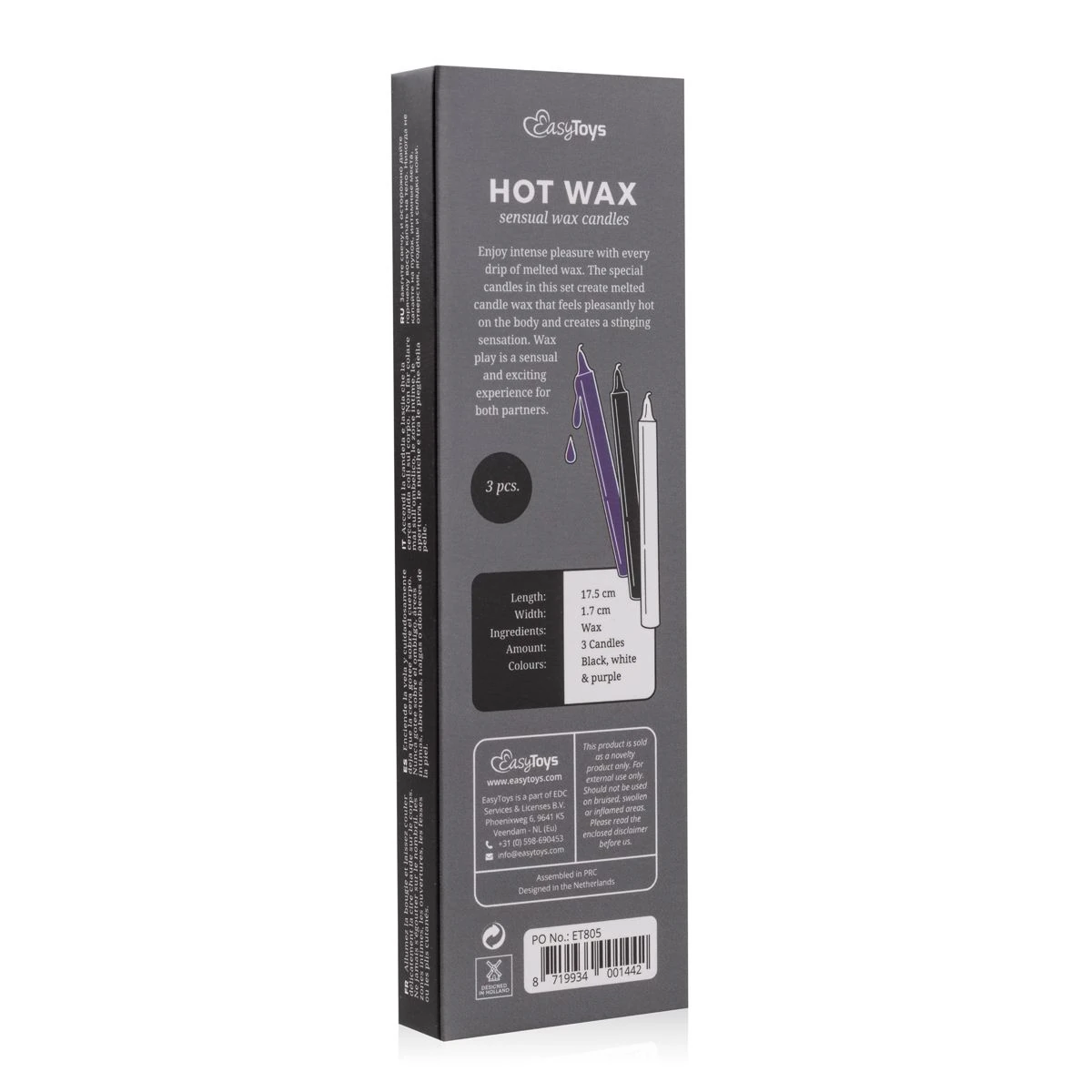 Toys Fetish - Sensual Hot Wax Candles - 3 pcs