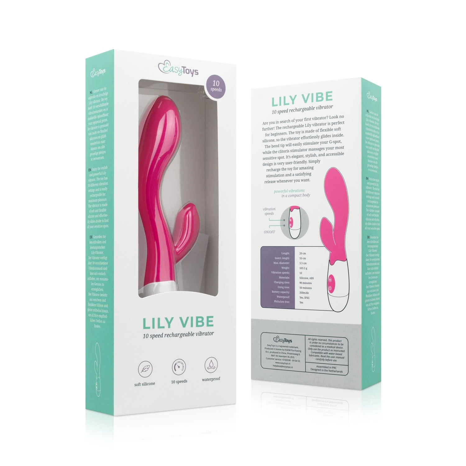 Toys Lily Vibrator 2.0 - Rechargeable Pink