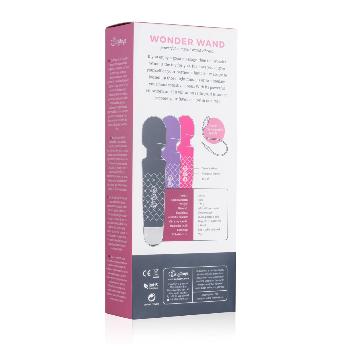 Toys Mini Wand Vibrator - Purple