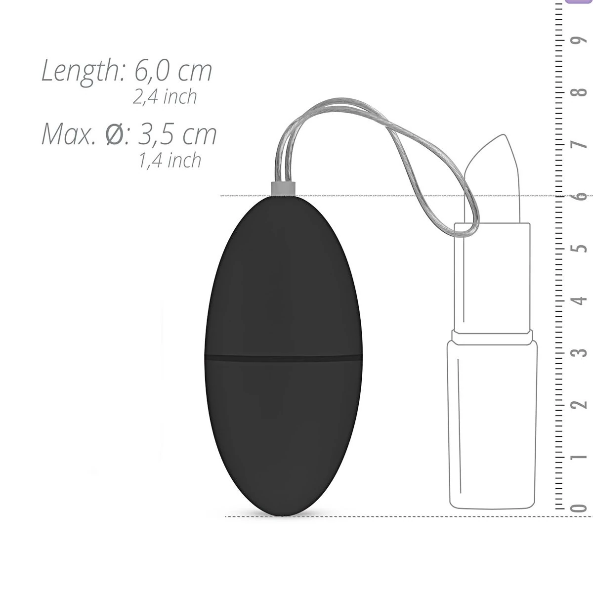 Toys - Remote Control Vibrating Egg - Black