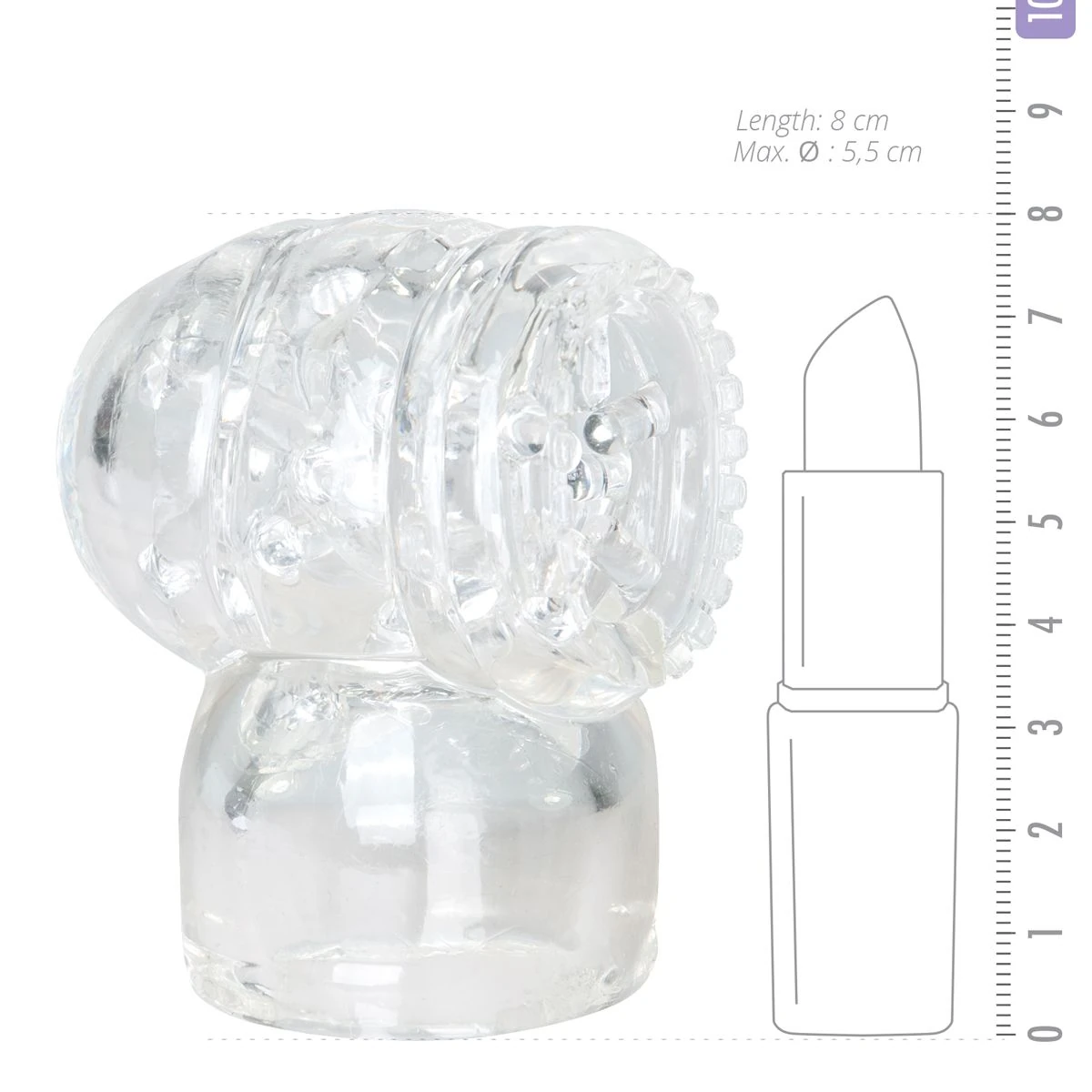 Toys Wand Attachment For Men - Clear