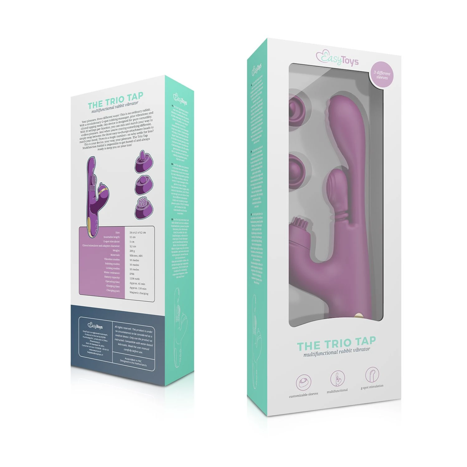 Vibe Collection - Trio Tap - Multi Function Rabbit